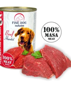Fine Dog veisekonserv koertele 100%liha 400g