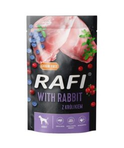 Rafi koerakonserv  küülikuliha, mustikate ja jõhvikatega 500 g