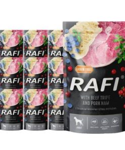 Rafi koerakonserv veisemao, sealiha ,mustikate ja jõhvikatega  10x500 g