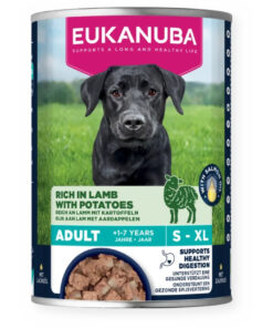 Täissööt (konserv) Eukanuba täiskasvanud koertele - Lambalihaga ja kartuliga 400g