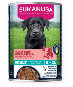 Täissööt (konserv) Eukanuba täiskasvanud koertele - Veiseliha kõrvitsaga 400g